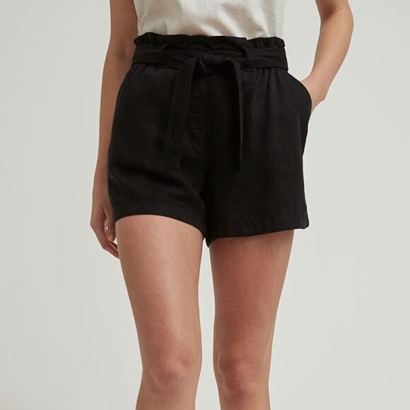 RW&Co Denim Shorts With Removable Sash XXL black shorts women’s - Picture 2 of 14